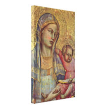 Lorenzo Monaco - Maria with the child Gallery Wrapped Canvas