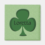 Loretta Shamrock Name Magnet