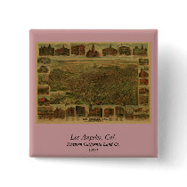 Los Angeles CA 1891 Pinback Button