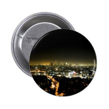 Los Angeles, CA Beautiful Nighttime Button