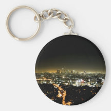 Los Angeles, CA Beautiful Nighttime Keychain