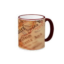 Los Angeles City Map Mug