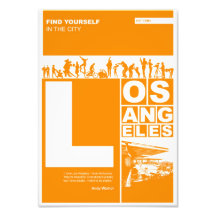 Los Angeles City Poster Photographic Print