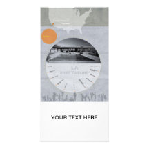 Los Angeles Design Poster Customized Photo Card