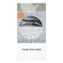 Los Angeles Design Poster Customized Photo Card