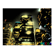 Los Angeles Glow Post Card