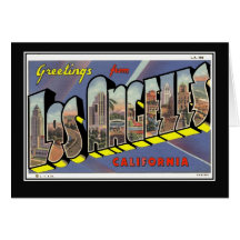 los angeles greeting card