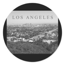 Los Angeles in Black and White Stickers