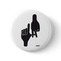 LOS ANGELES LA HAND SIGN BUTTONS