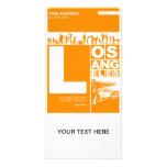 Los Angeles Poster in Orange colour