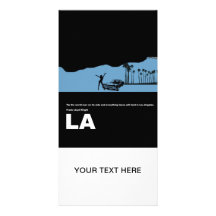 Los Angeles Poster Personalized Photo Card