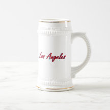 Los Angeles Red and Blue Coffee Mug