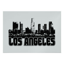 Los Angeles Skyline Custom Invites