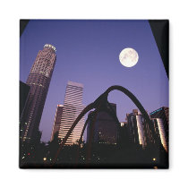 Los Angeles Skyscrapers Fridge Magnet