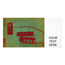 Los Angeles Street Custom Photo Card