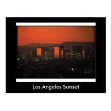 Los Angeles Sunset Postcard