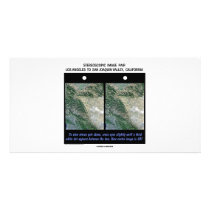 Los Angeles To San Joaquin Valley, California Photo Greeting Card