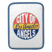 Los Angeles Vintage Label iPad Sleeve