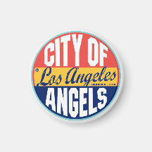 Los Angeles Vintage Label Magnets