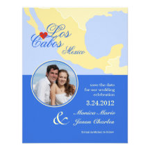 Los Cabos Mexico Save the Date Photo Announcement