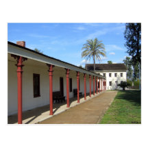 Los Encinos Historic California Adobe Postcard