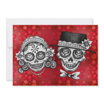 Los Novios Day of the Dead Invitations