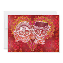 Los Novios Day of the Dead Invitations
