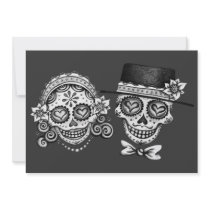 Los Novios Day of the Dead Invitations