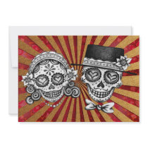 Los Novios Day of the Dead Invitations
