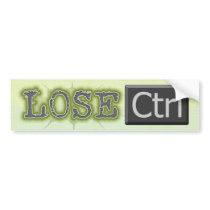 Lose Ctrl Bumper Stickers