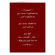 lose me card
