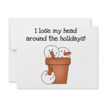 Lose My Head Holiday Tshirts and Gifts Announcements