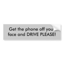 Lose the phone and DRIVE - Bumper Sticker