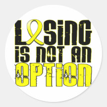 Losing Is Not An Option Hydrocephalus Round Sticker
