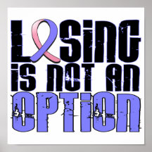 Losing Is Not An Option Male Breast Cancer Posters