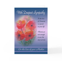 Loss of Mother - With Deepest Sympathy Cards