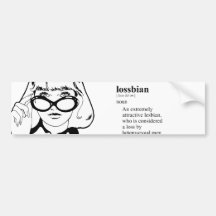 LOSSBIAN BUMPER STICKERS