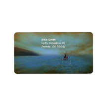 Lost at Sea Personalized Address Label