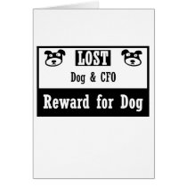 Lost Dog CFO Greeting Card
