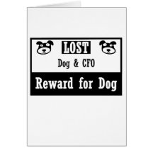 Lost Dog CFO Greeting Card