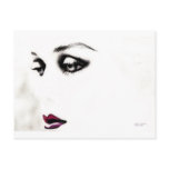 Lost in A Dream Girl, fashion art, template postcards
