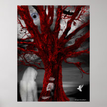 lost red tree poster