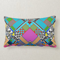 Lots Of Boxes Lumbar pillow by Whimzwhirled pillows