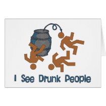 Lots Of Drunk People Greeting Cards