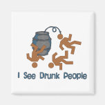 Lots Of Drunk People Fridge Magnet