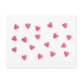 lots of pink candy hearts background postcard