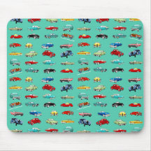 Lots of Retro Cars Mousepad