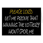 Lottery Humour Greeting Cards