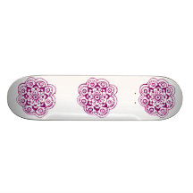 Lotus Blossom (Henna) (Pink) Skate Board