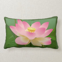 Lotus Blossom Lumbar Pillow